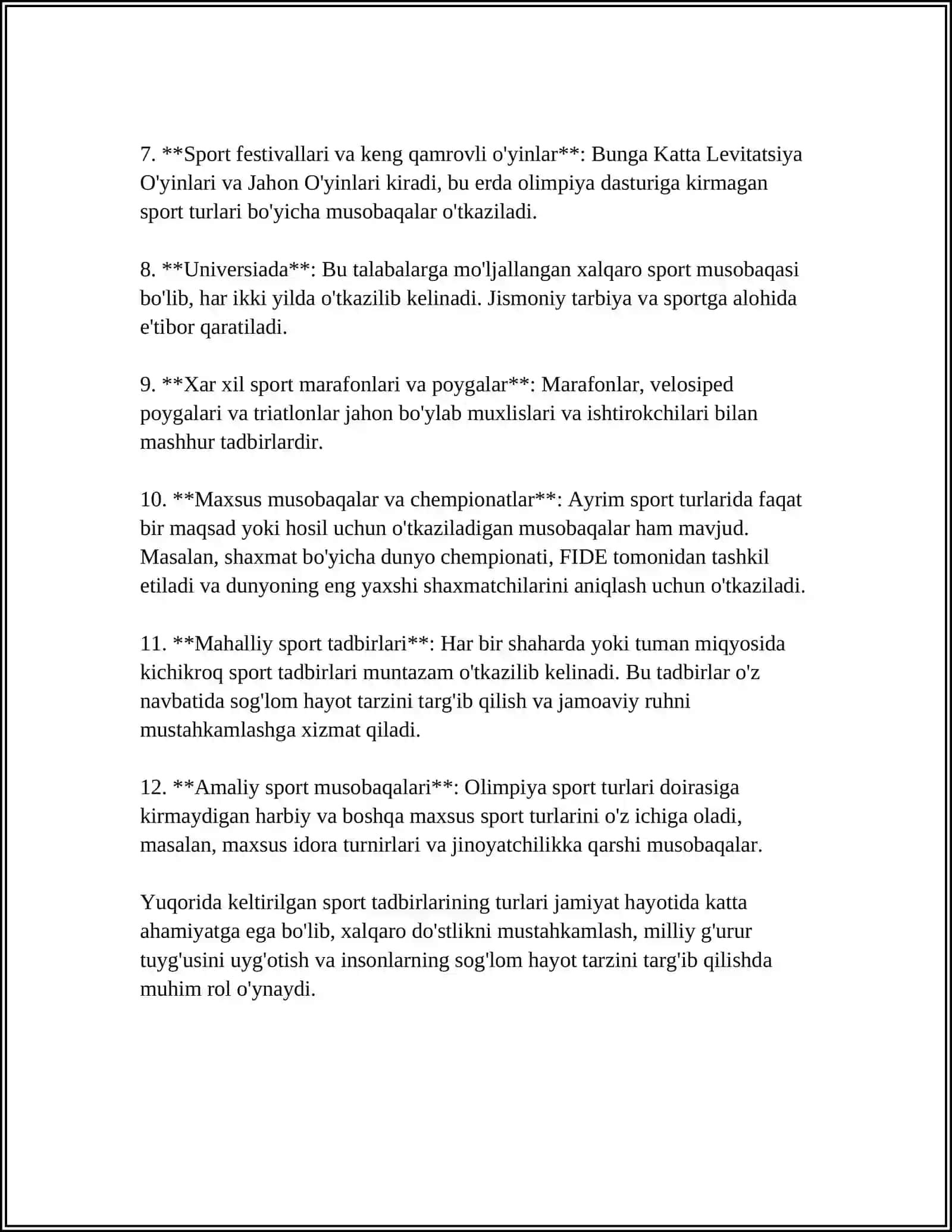 SPORT TADBIRLARINI TASHKIL ETISH 4