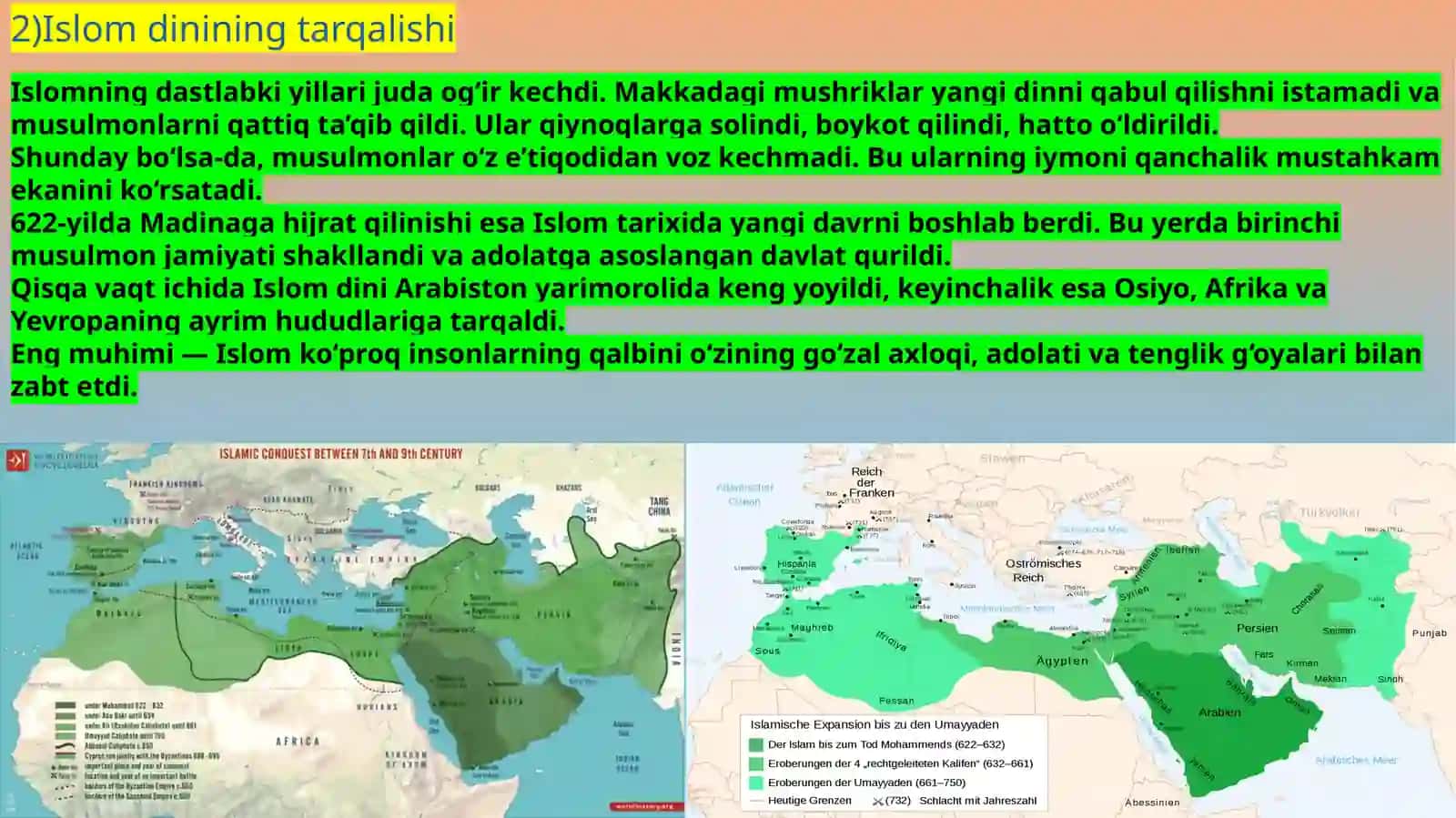 Islom dinining tarixi 4