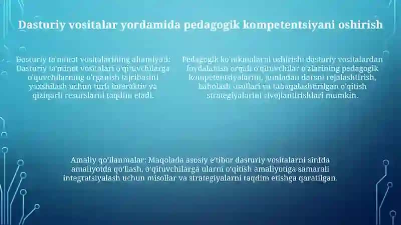 Pedagogik Dasturiy Vositalar 4
