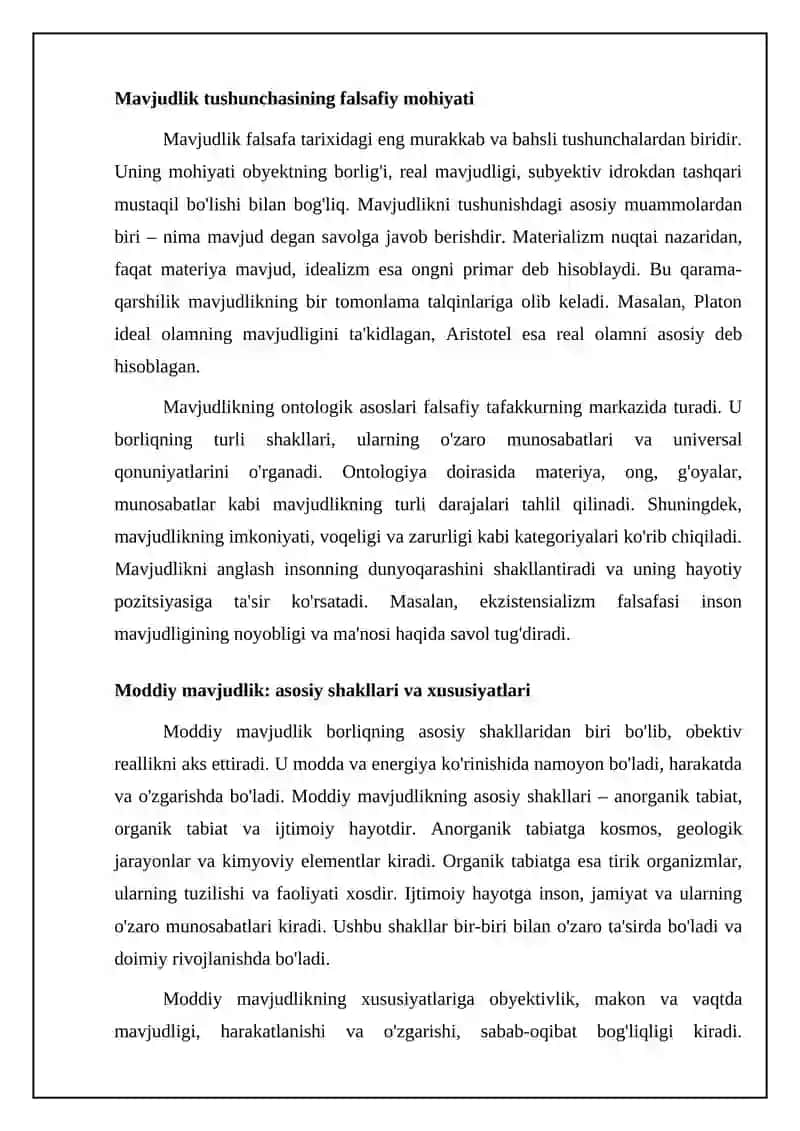 Borliq tushunchasi va uning asosiy shakllari 4