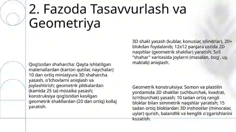 Maktabgacha yoshdagi bolalarni qurish –yasash faoliyatining xususiyatlari 4