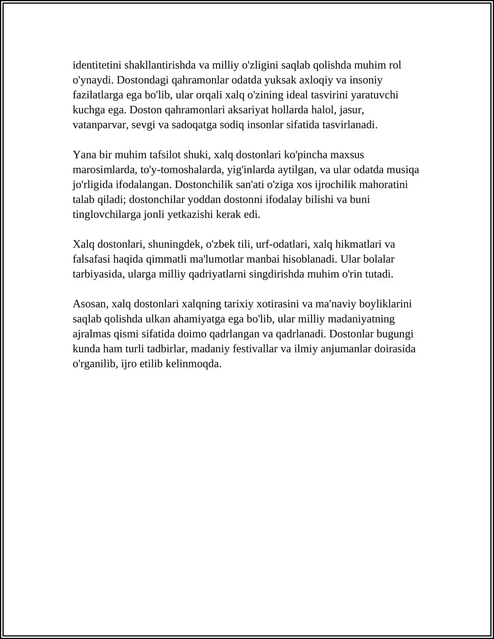 Xalq Dostonlarining Variantlari Haqida 4
