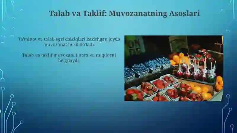Bozor muvozanati va unga ta'sir ko'rsatuvchi omillar tahlili 4
