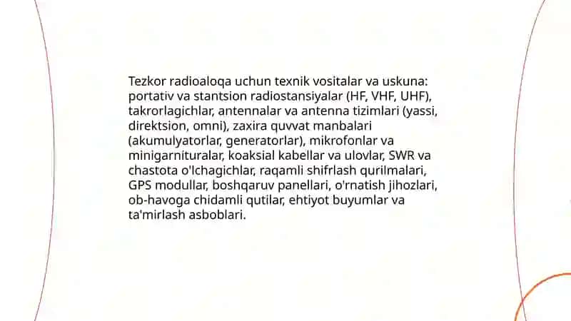 Radio tezkor xabar berish va axborot tarqatish vositalari 4