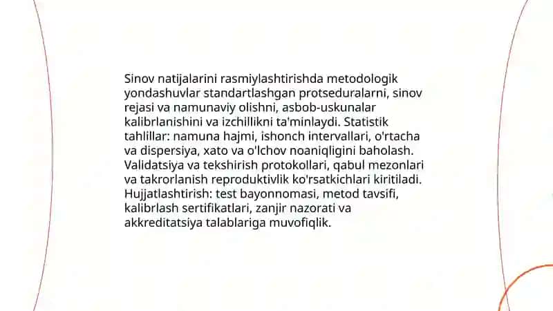Sertifikatlashtirish sinovlarining natijalarini rasmiylashtirish tahlili 4