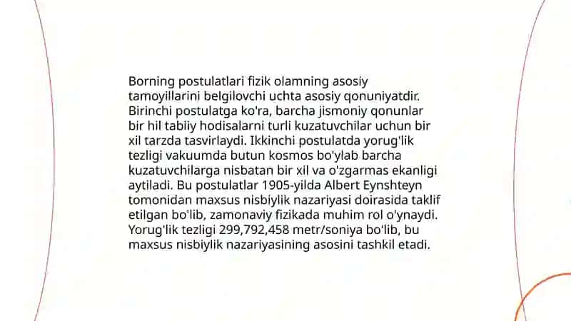 Vodorod atomi uchun Borning elementar nazariyasi 4