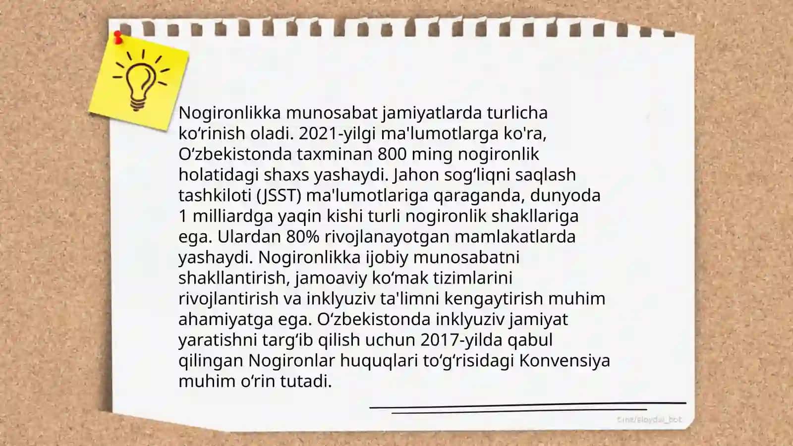 Nogironlik shunchaki soʻz boʻlgan holat 4