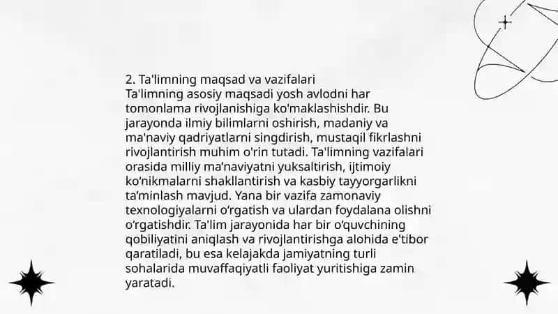Ta'lim to‘g‘risida" gi Qonun tuzilishi 4