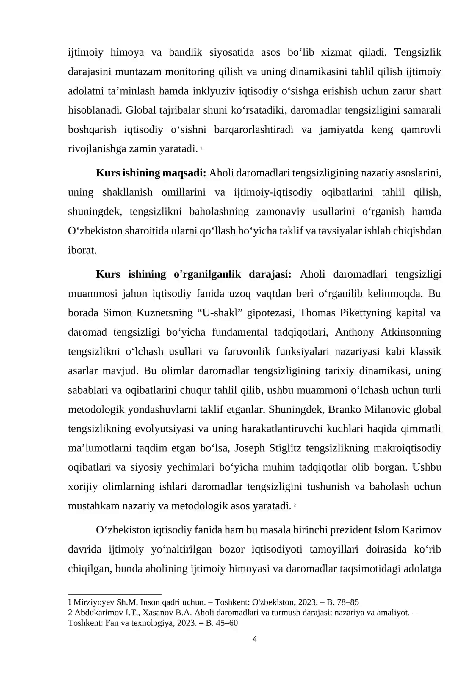 AHOLI DAROMADLARI TENGSIZLIGI VA UNI BAHOLASH USULLARI 4