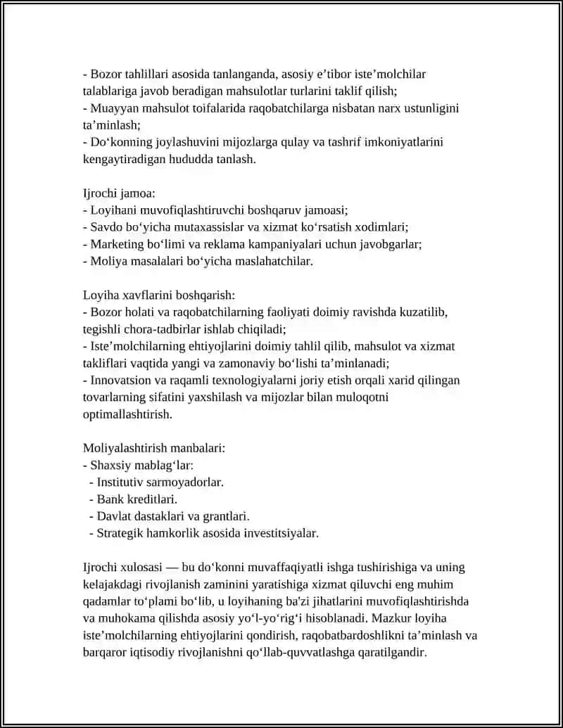 KIYIM-BOSH SOTISH MAGAZININING BIGNESS REJASI 4
