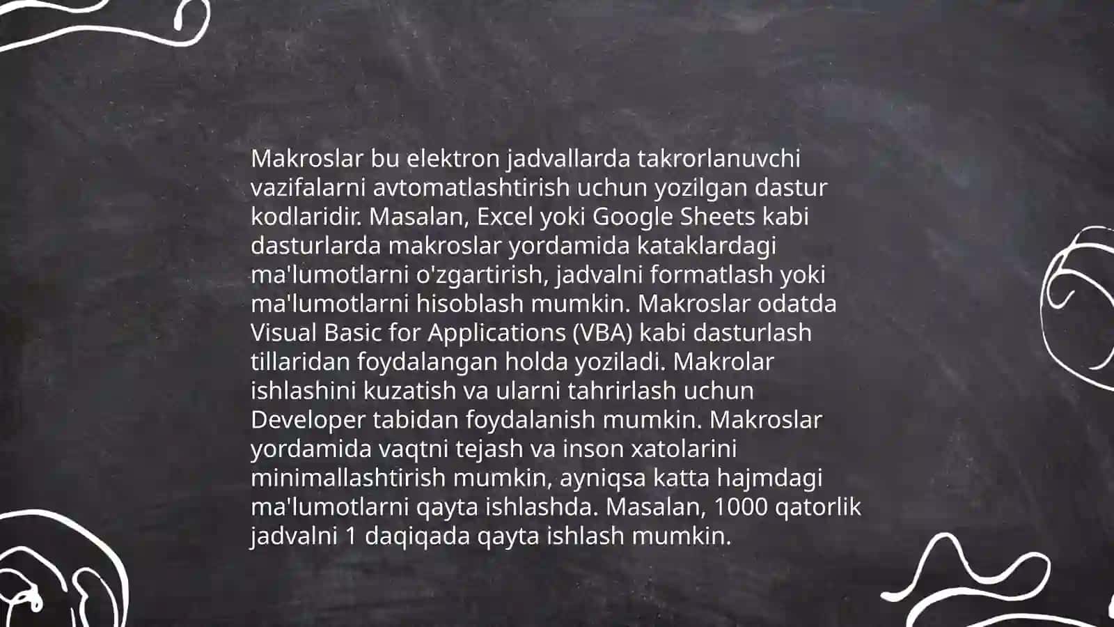 Microsoft wordda matn bilan ishlashda makroslardan foydalanish 4