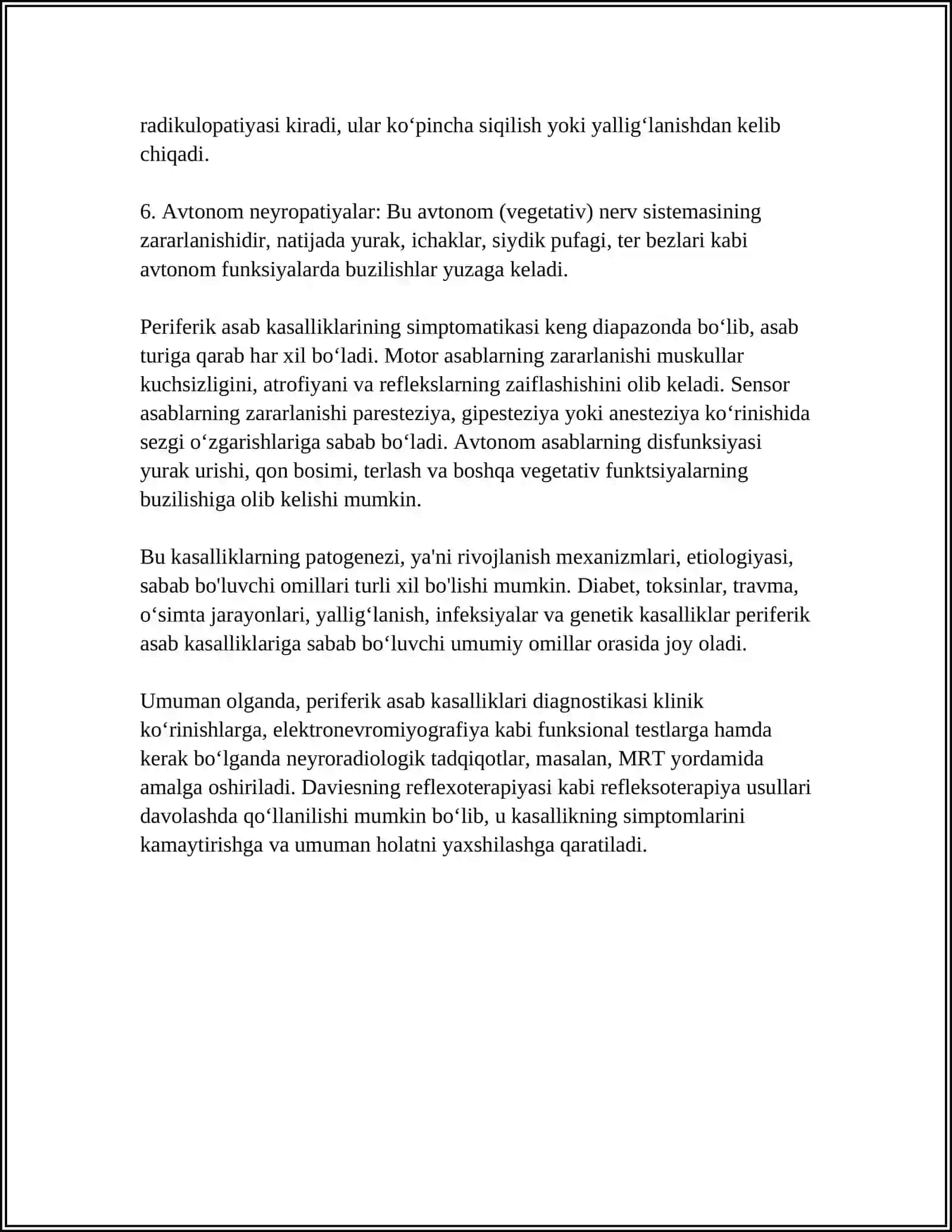 PERIFERIK ASAB KASALLIKLARIDA REFLEKSOTERAPIYA 4