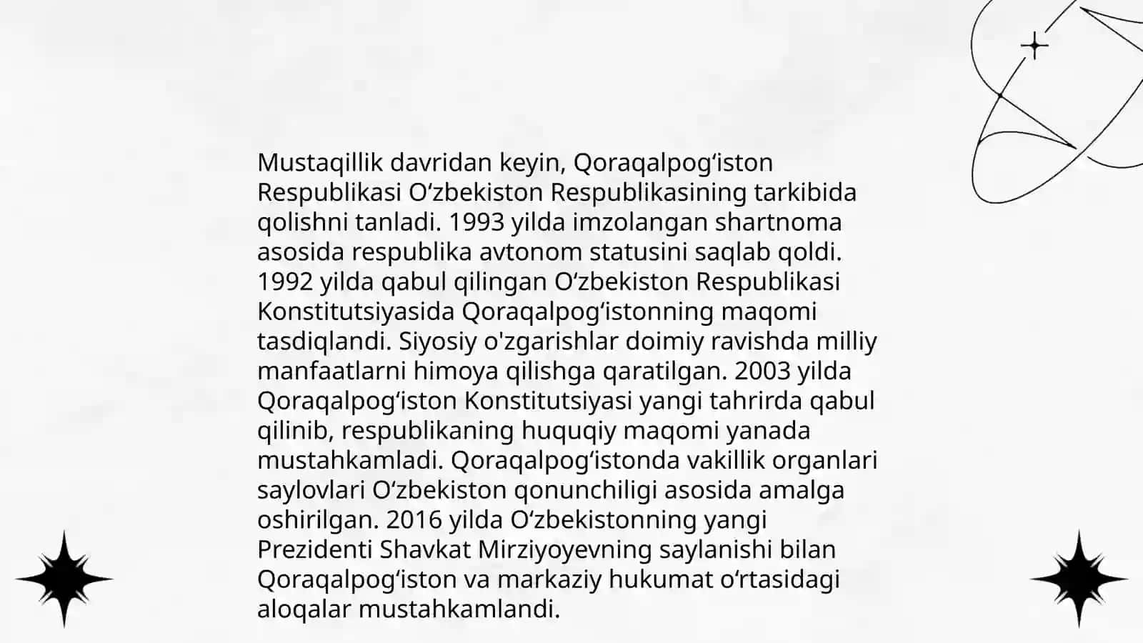 Mustaqillik yillarida Qoraqalpog'iston Respublikasining iqtisodiy rivojlanishi 4