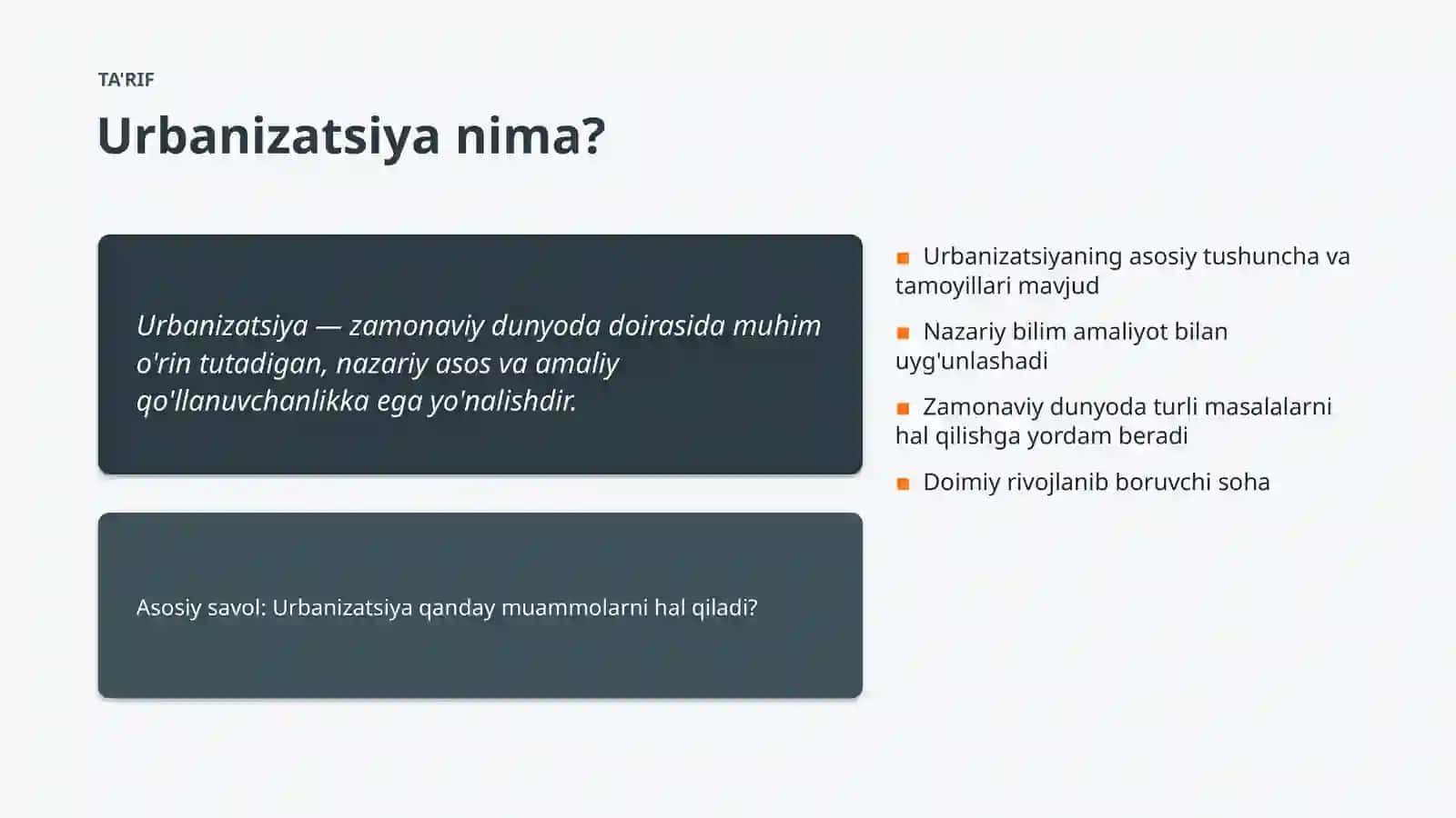 ZAMONAVIY DUNYODA 4