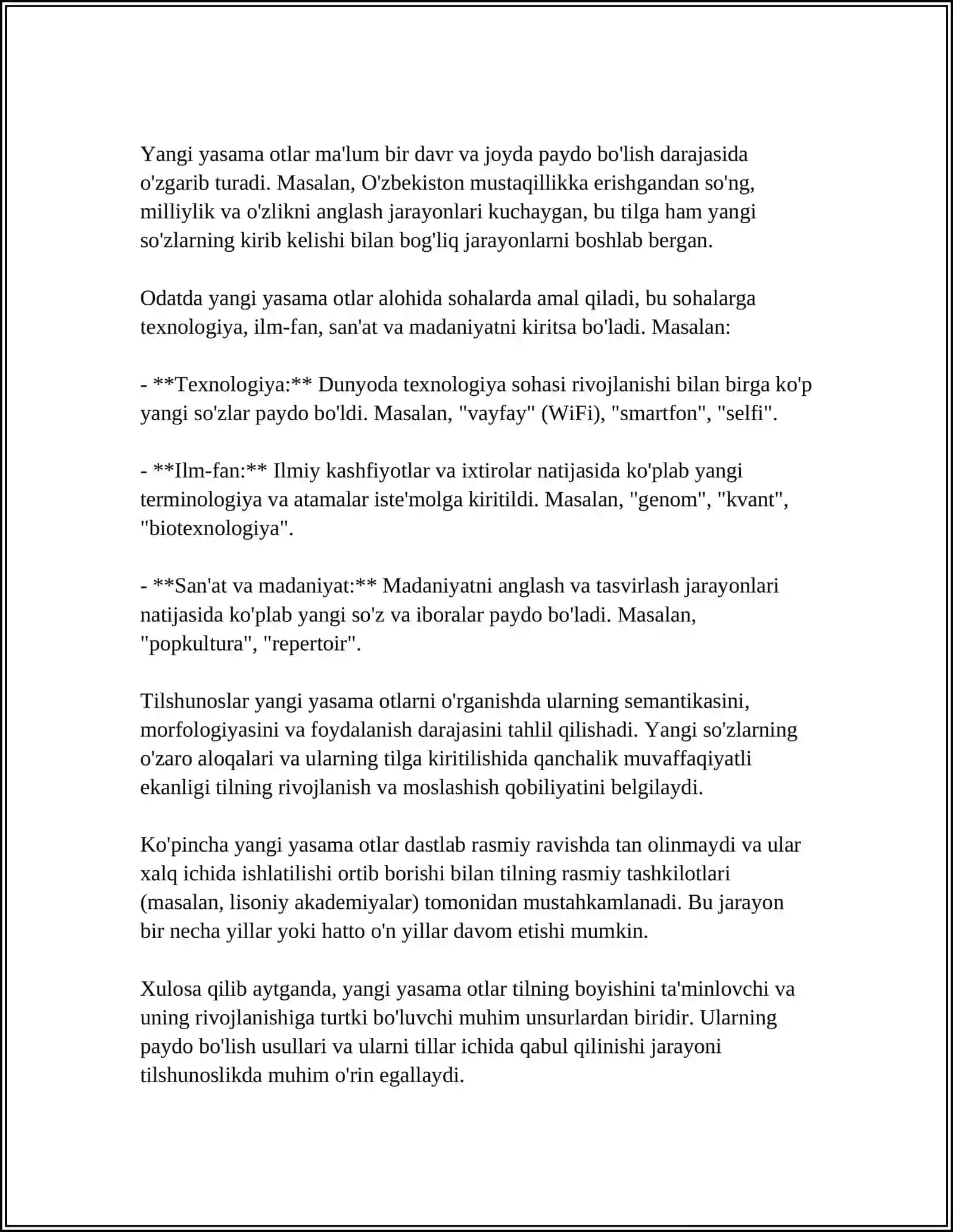 3-SINF ONA TILI VA O‘QISH SAVIDXONLIGIDAGI,,IKKI IRMOQ‘‘ NOMLI MATNDAN YASAMA OT VA SIFATLARNI TOPING 4