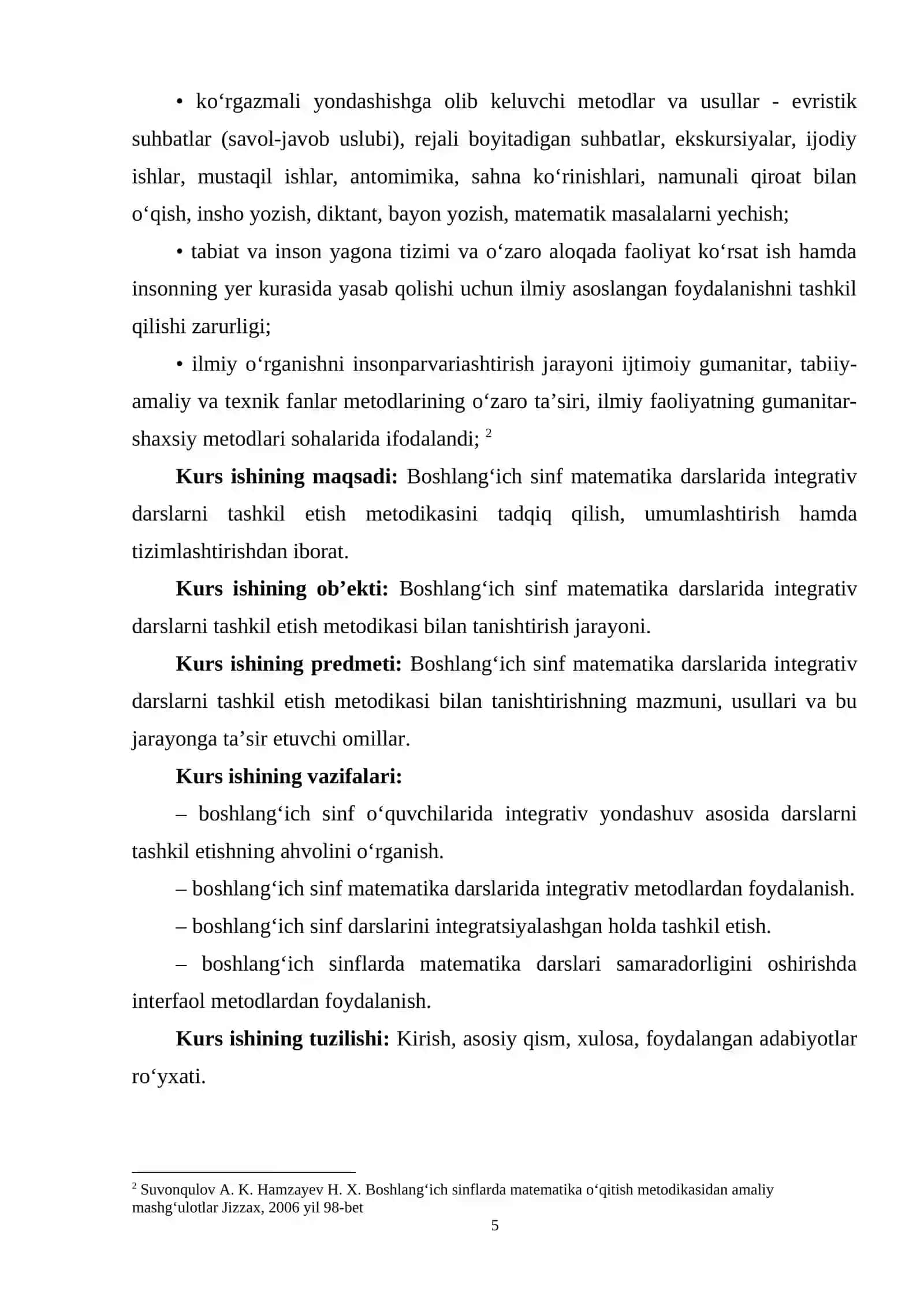 BOSHLANG‘ICH SINF MATEMATIKA DARSLARIDA INTEGRATIV METODLARDAN FOYDALANISH 4