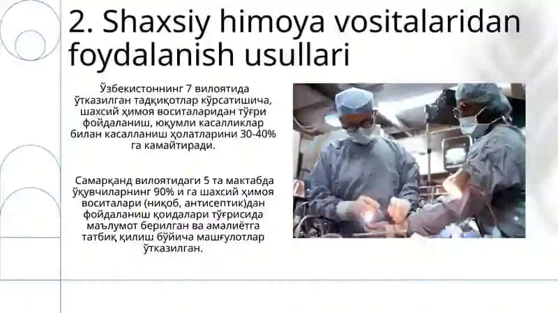Shaxsiy himoya vositalaridan foydalanish usullari 4