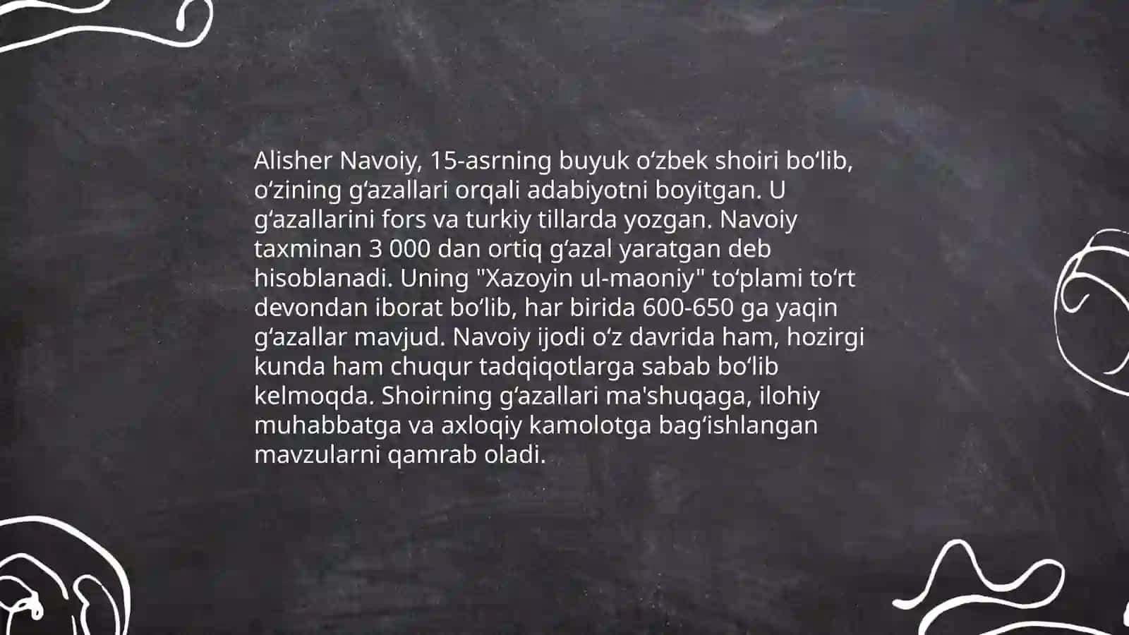 Alisher Navoiy ijodiy merosi 4