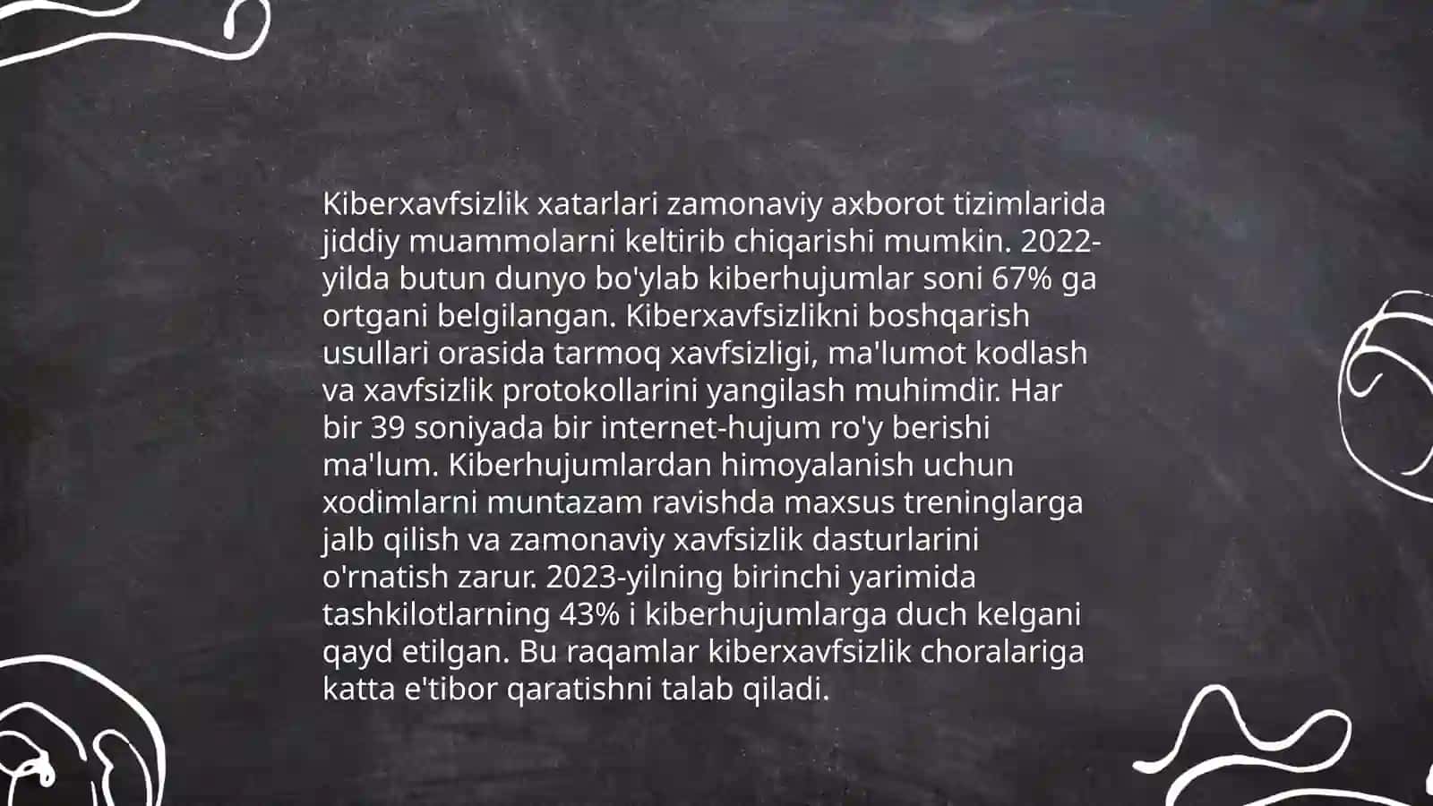 Xavfsizlik xatarlari va ularni boshqarish 4