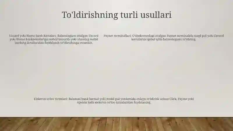 Balansni To'Ldirish 4