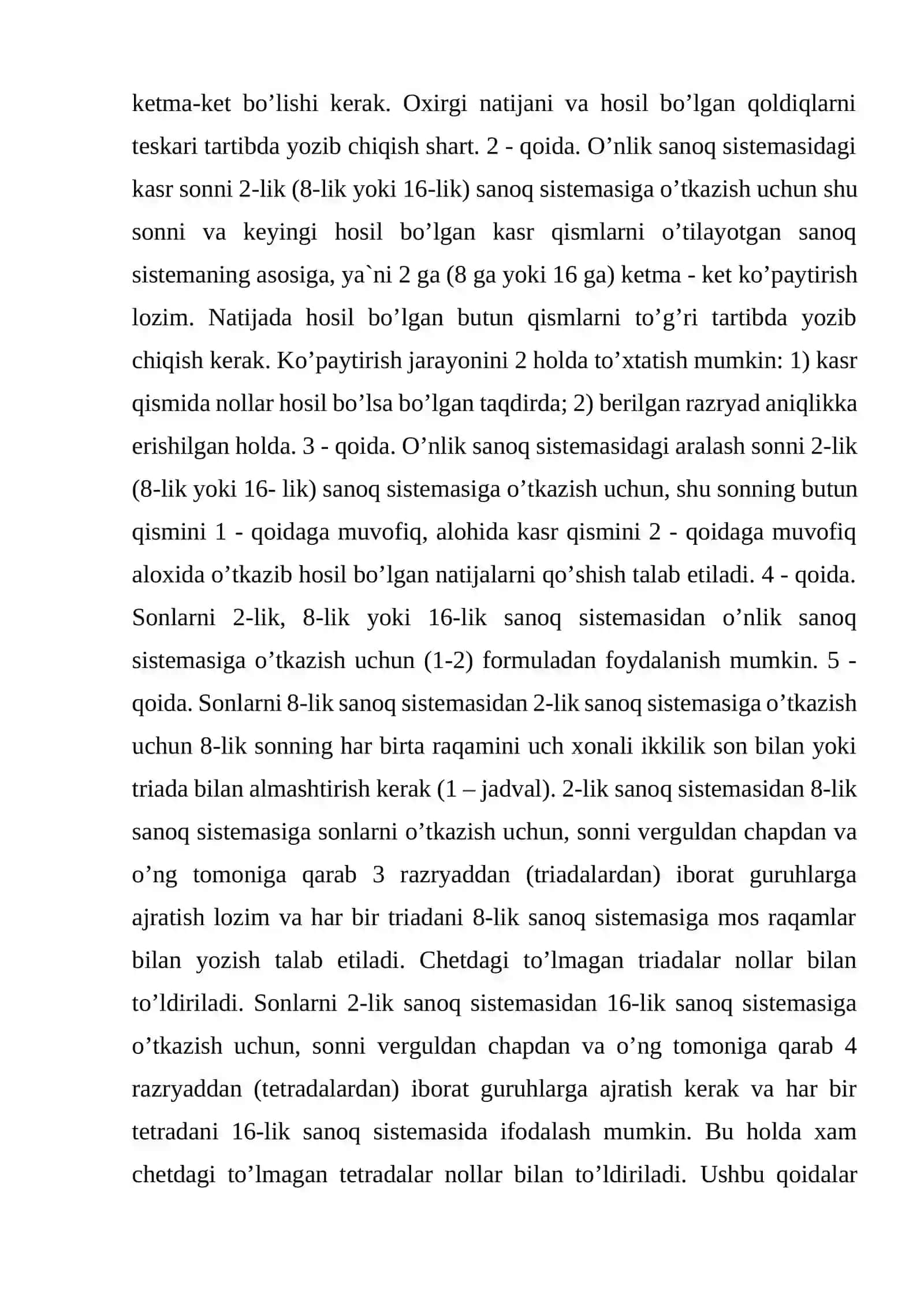 Ikkilik sanoq sistemasining tadbiqi 4
