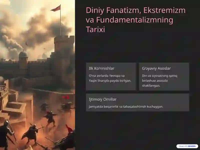 Diniy Fanatizm, Ekstremizm, Fundamentalizm va Terrorizmning Tarixi va Hozirgi Davrda Xavfsizlikga Tahdidi 4