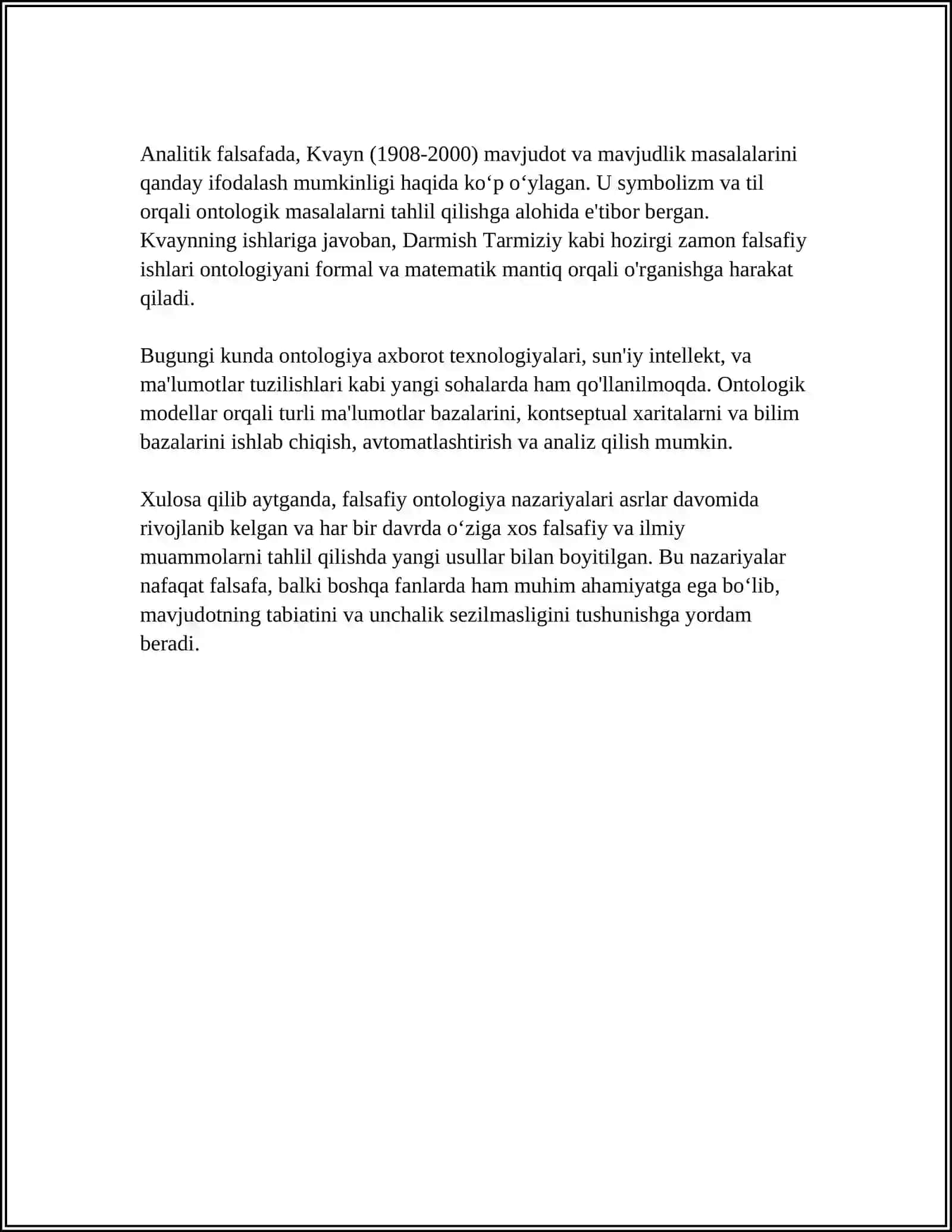 FALSAFA VA TIBBIY ILMIY FANLARDA BORLIQNING MOHIYATIGA OID KONSEPSIYALAR 4