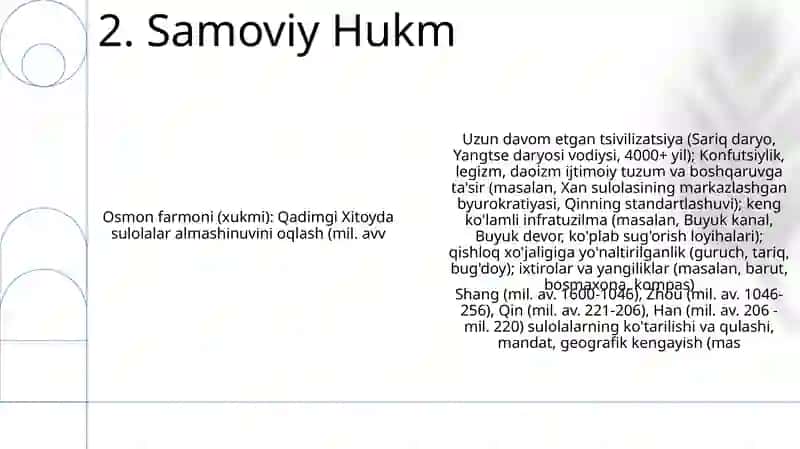 Xitoy sivilizatsiyasining o'ziga xos xususiyatlari 4
