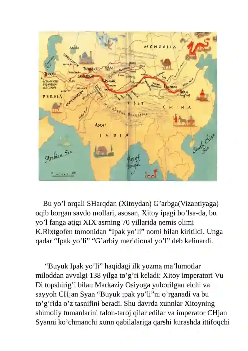 Buyuk Ipak Yo’lining Davlatlararo Hamkorlik va Turizmni Rivojlantirishdagi O’rni 4