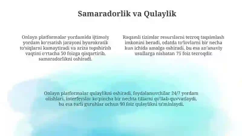 Afzalliklar va Kamchiliklar 4