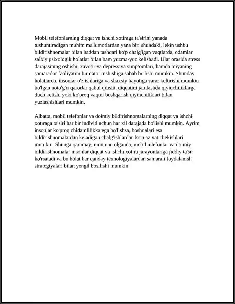 RAQAMLI TEXNOLOGIYALARNING DIQQAT VA XOTIRA JARAYONIGA TA'SIRI 4