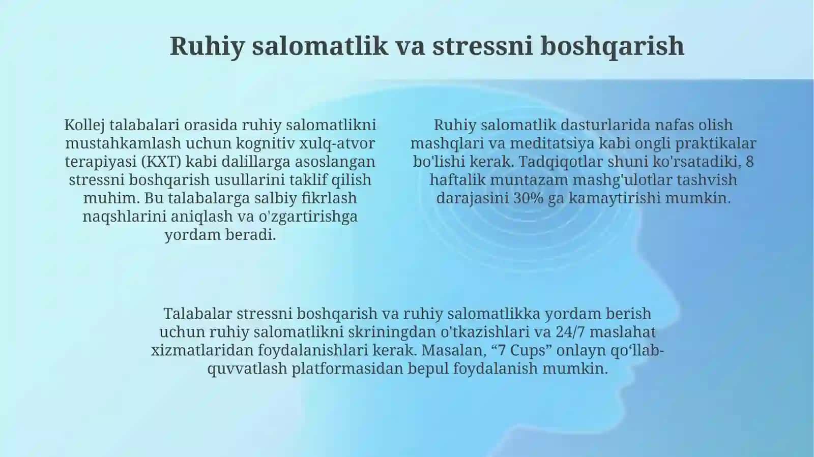 Kollejlarda sog'lom turmush tarzini targ'ibot qilish 4