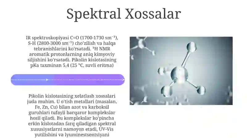 Pikolin kislota haqida maʼlumot. Olinishi va kimyoviy xossalari 4