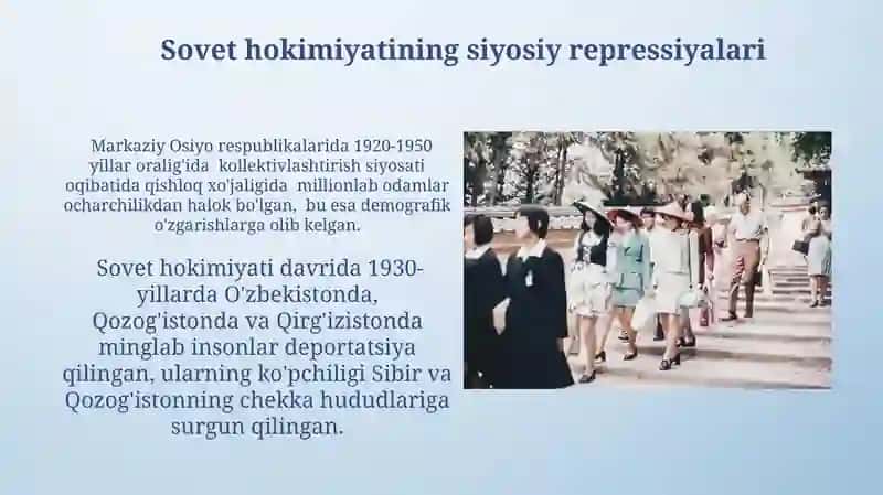 Ikkinchi jahon urushidan keyingi Markaziy Osiyoning qishloq xo'jaligi 4