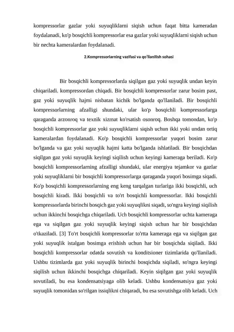 Kompressorlar va ularning tasnifi 4