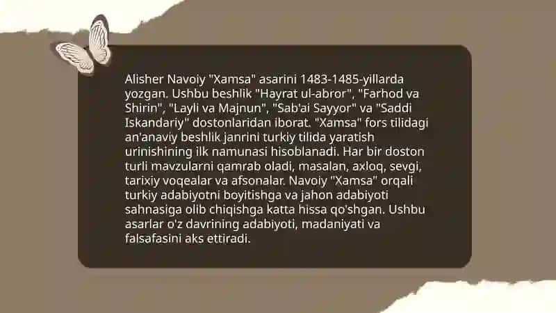 Alisher Navoiy - adabiyotshunos 4