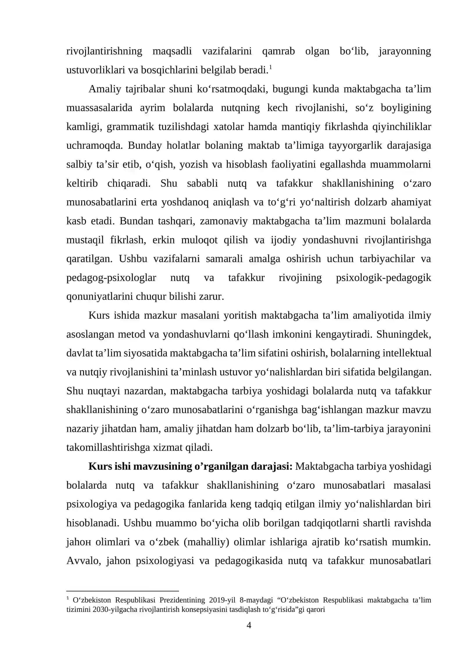 MAKTABGACHA YOSHDAGI BOLALARDA NUTQ VA TAFAKKURNING O‘ZARO ALOQADORLIGINI O‘RGANISHNING NAZARIY ASOSLARI 4