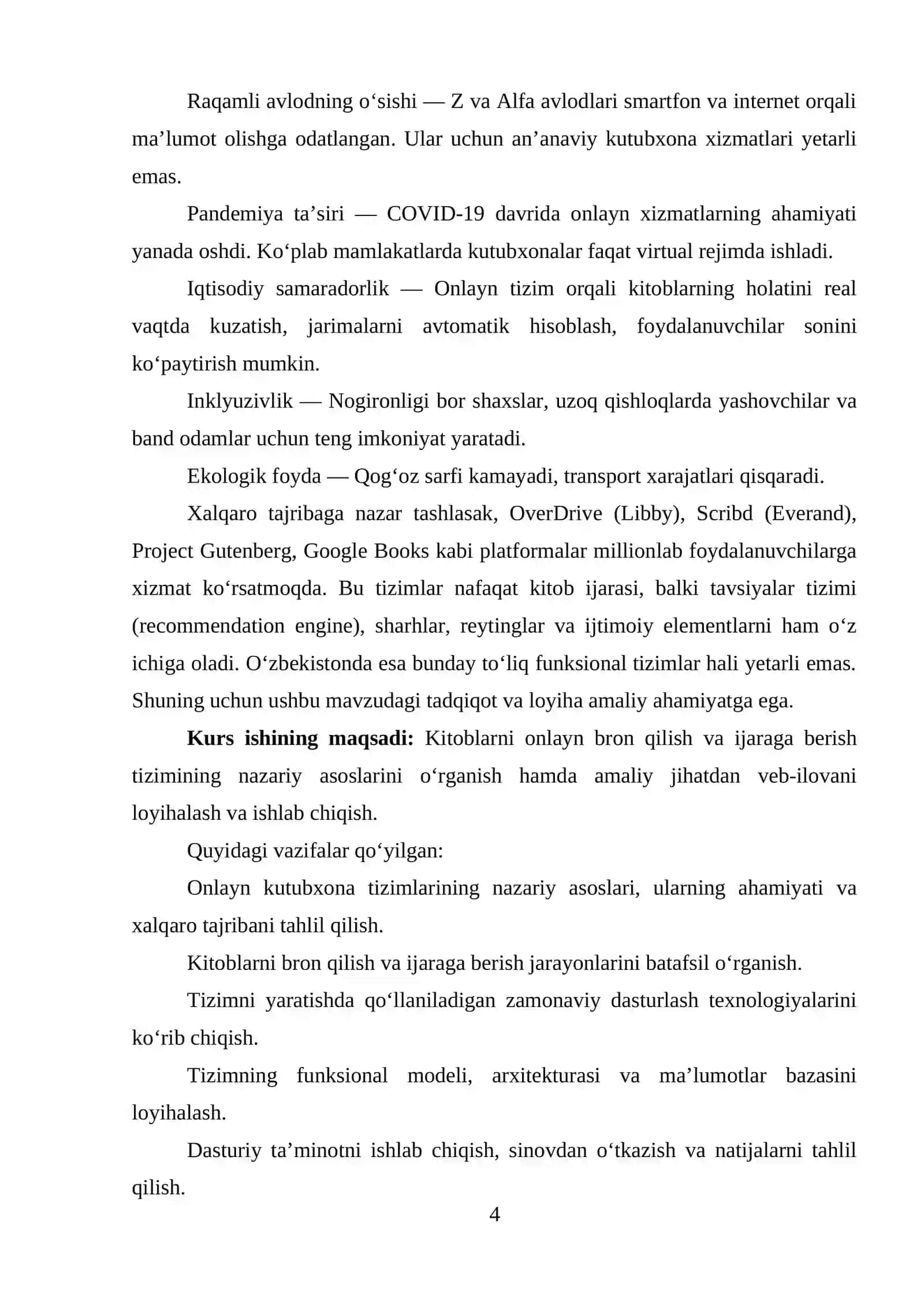 KITOBLARNI ONLAYN BRON QILISH VA IJARAGA BERISH TIZIMI 4
