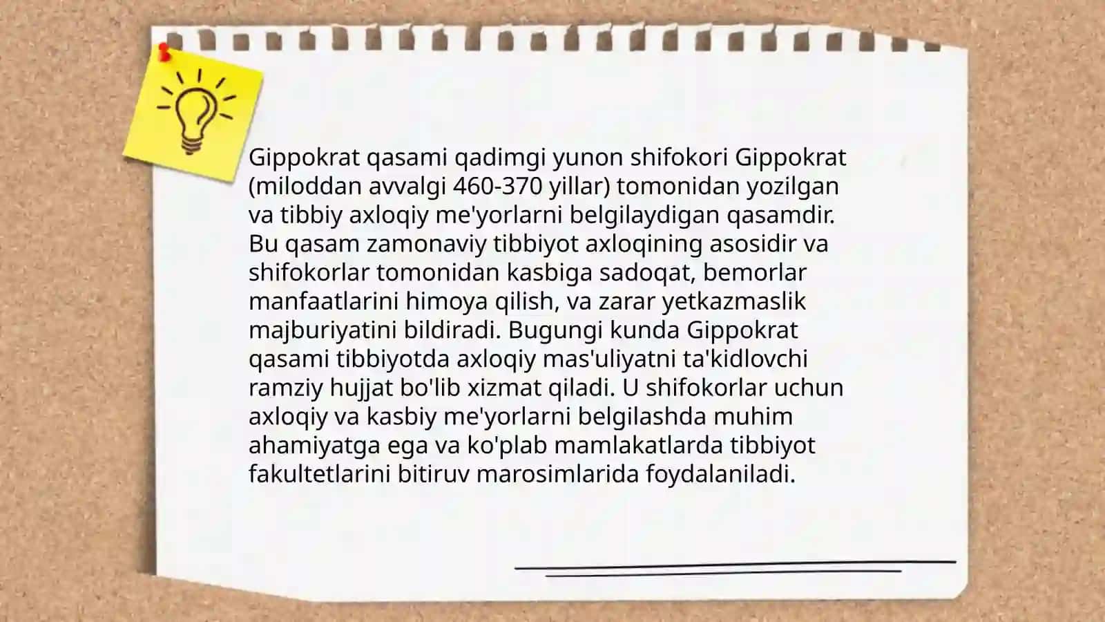 Tibbiy etikaning shakllanishida gippokratning o'rni 4