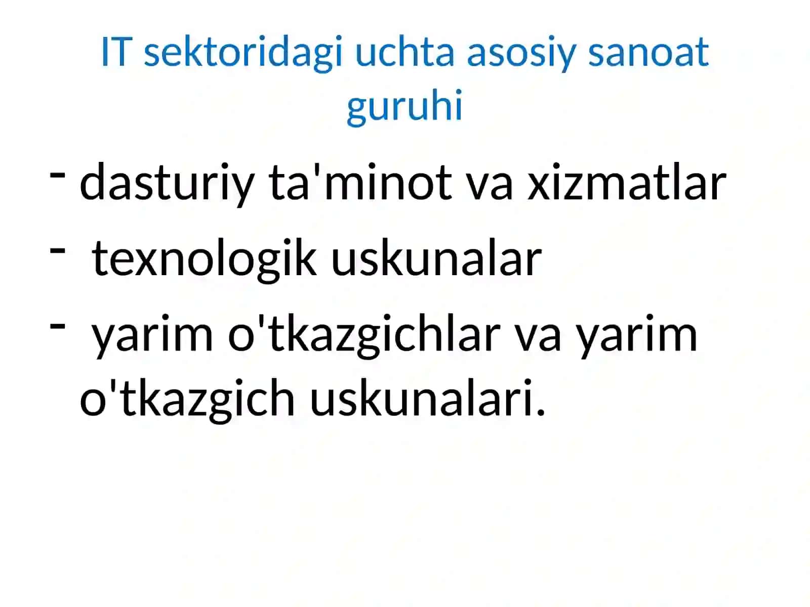 Raqamli iqtisodiyotda IT sektori 4