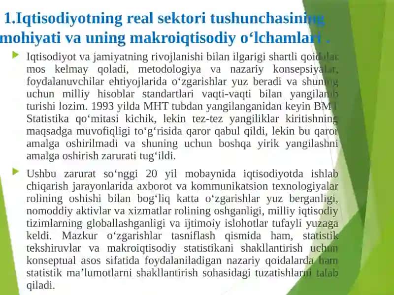 DINAMIK MAKROIQTISODIY TAHLILDA REAL SEKTOR 4