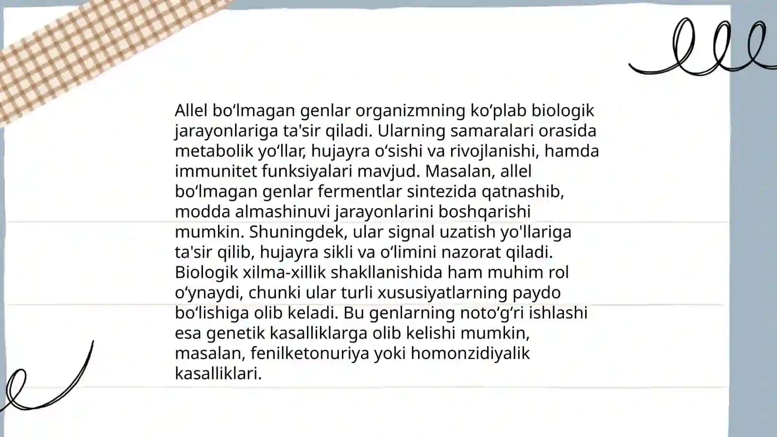 Genlar oʻzaro taʼsirlarining asoslari 4