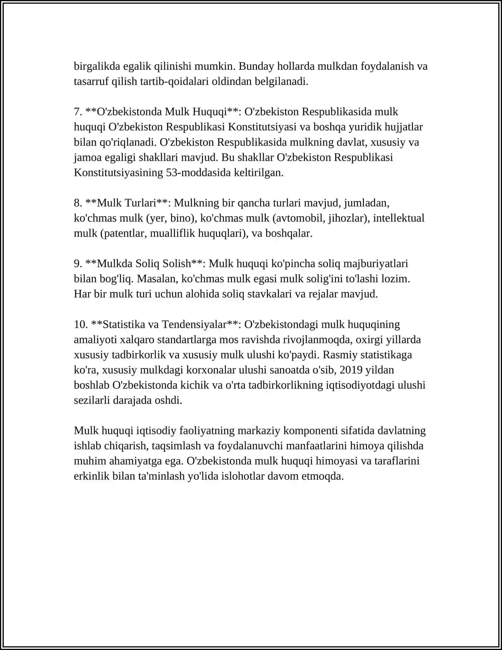 MULK HUQUQI TUSHUNCHASI BELGILARI VA FUNKSIYALARI 4