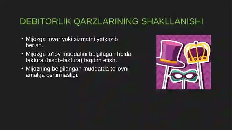 Debitorlik va Kreditorlik Qarzlarini Boshqarish 4