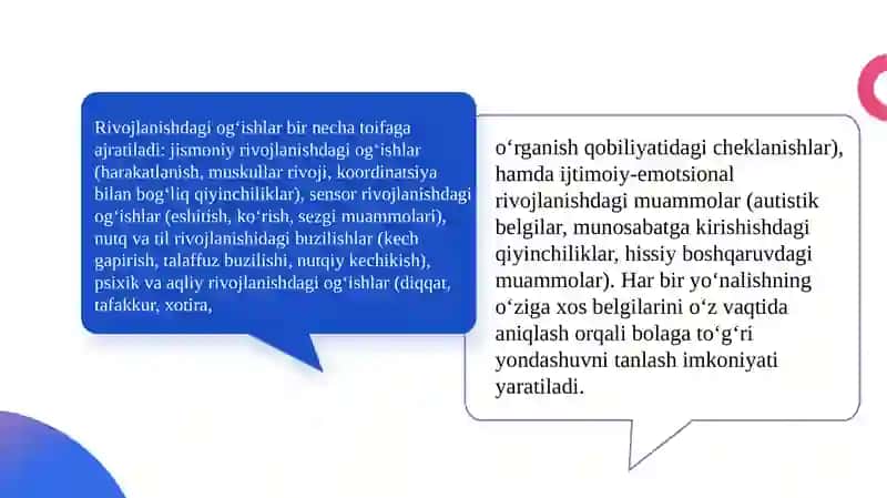 Rivojlanishida og‘ishi bo‘lgan bolalarni qo‘llab-quvvatlashda multidisiplinar yondashuv 4
