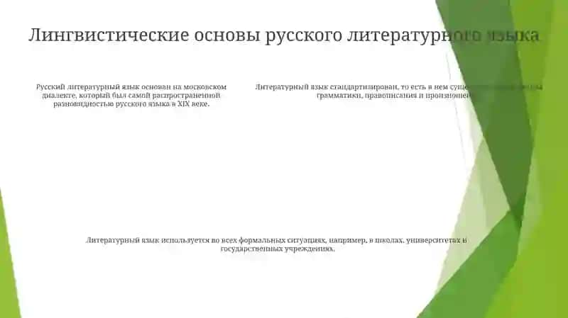 Современный Русский Литературный Язык. Особенности Литературного Языка 4