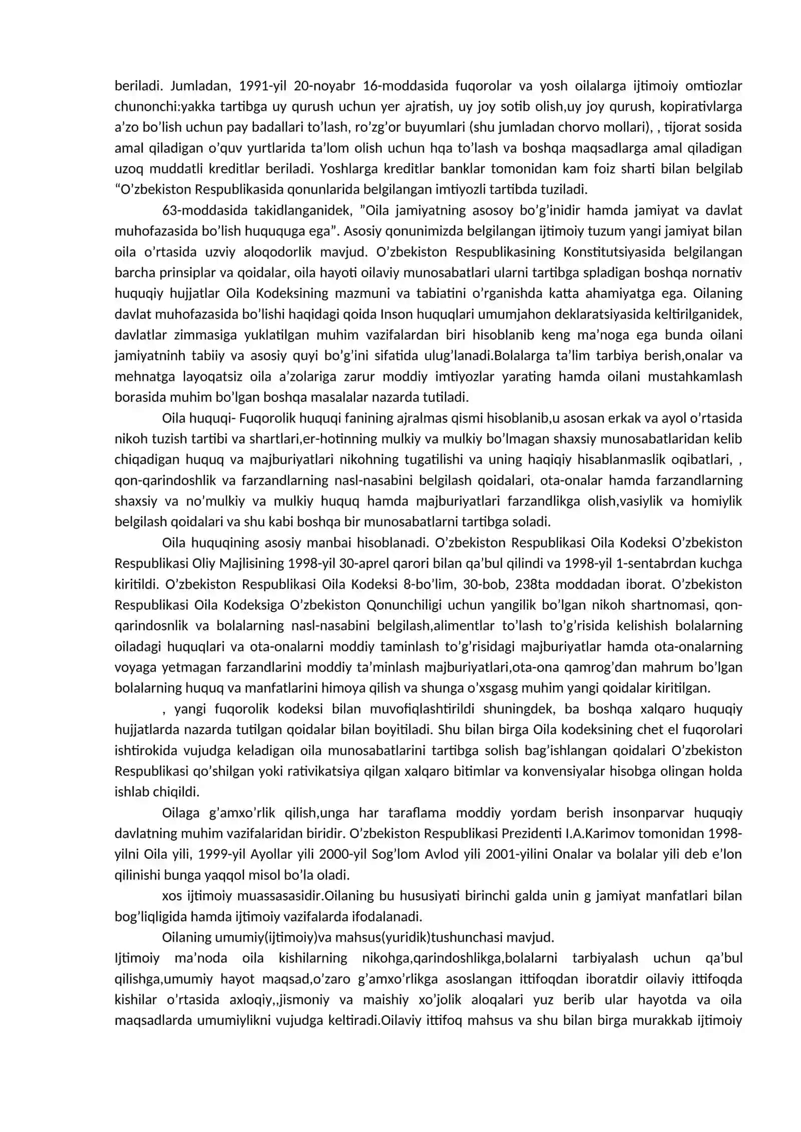 Oilaning konstitusiyaviy huquqiy asoslari 4