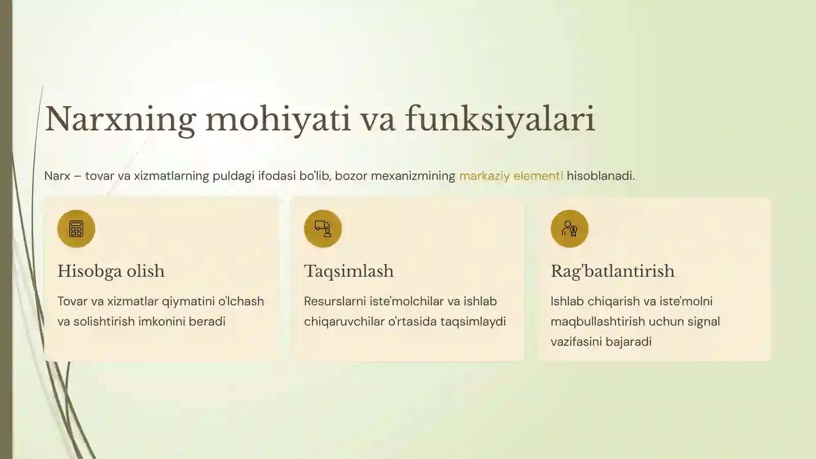Noaniqlik sharoitida iste'molchi tanlovi Kutilayotgan narx nazariyasi 4