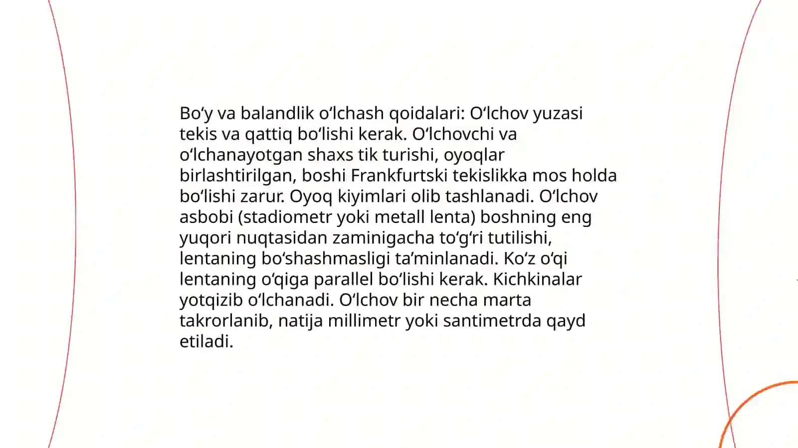 Olcham qoyish qoidalari 4