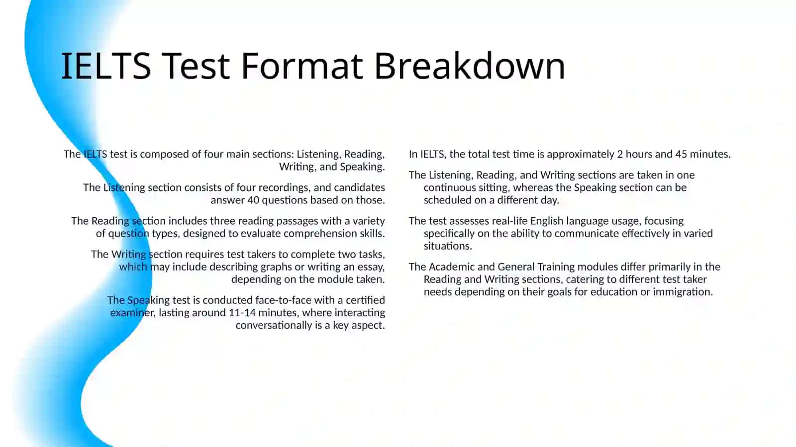 COMPARISON OF IELTS AND TOEFL: INTERNATIONAL ENGLISH PROFICIENCY TESTS 4